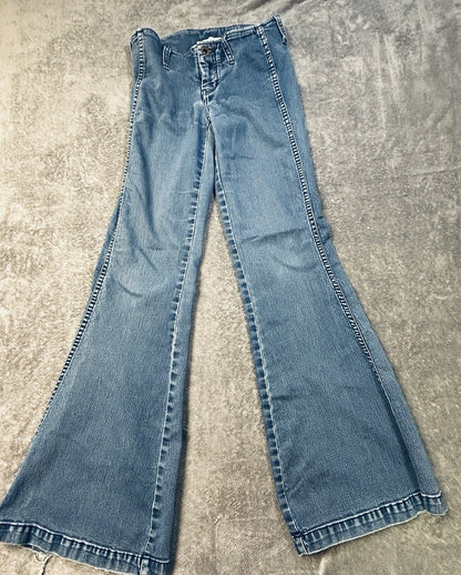 Free People Jeans W26 Frayed Hem Blue