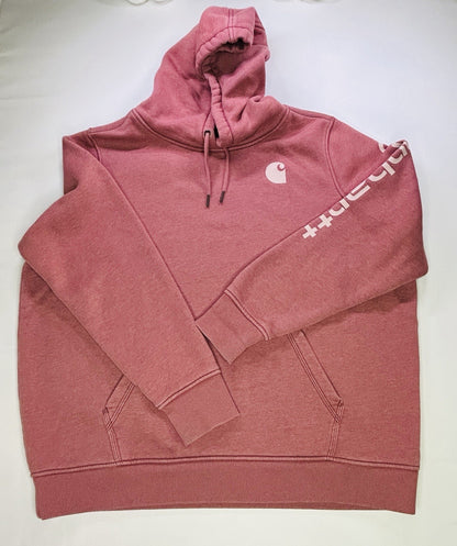 Carhartt Relaxed Fit Hoodie XXL 2XL Pink Rose Dust Pullover Hooded Sweatshirt