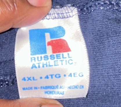 Russell Athletic Mens 4XL Navy Blue Elastic Waist Athletic Shorts