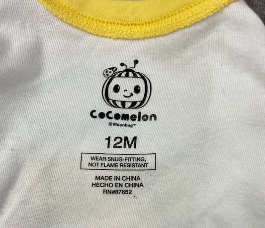 🚌 Cocomelon "Ready for Adventure" Pajama Top (12M)