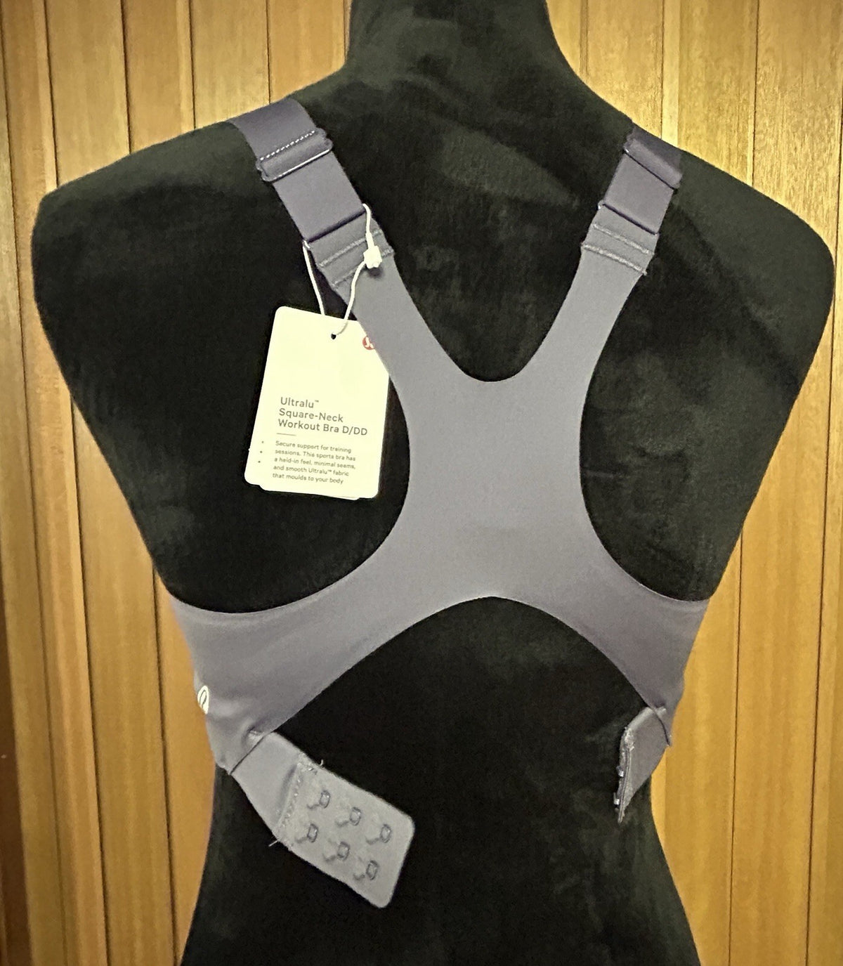 Lululemon Ultralu Square-Neck Workout Bra Nightfall size 4 NWT