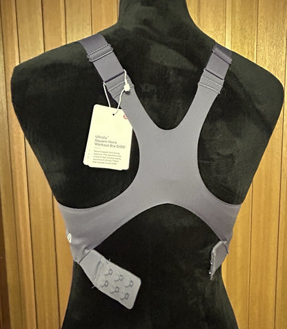 Lululemon Ultralu Square-Neck Workout Bra Nightfall size 4 NWT