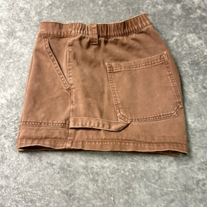 Wild Fable Womens 16 Brown Super High Rise Utility Shorts Cotton Workwear