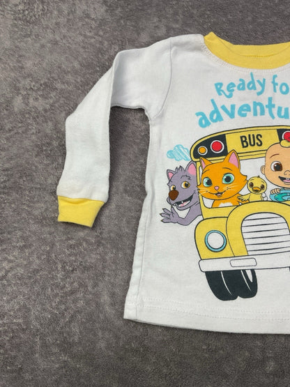 🚌 Cocomelon "Ready for Adventure" Pajama Top (12M)