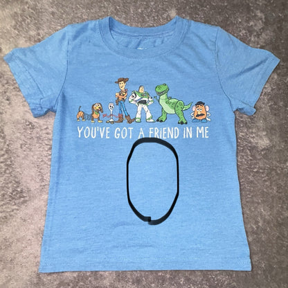 Disney Pixar Toy Story You’ve Got A Friend In Me Blue T-Shirt Toddler 4T