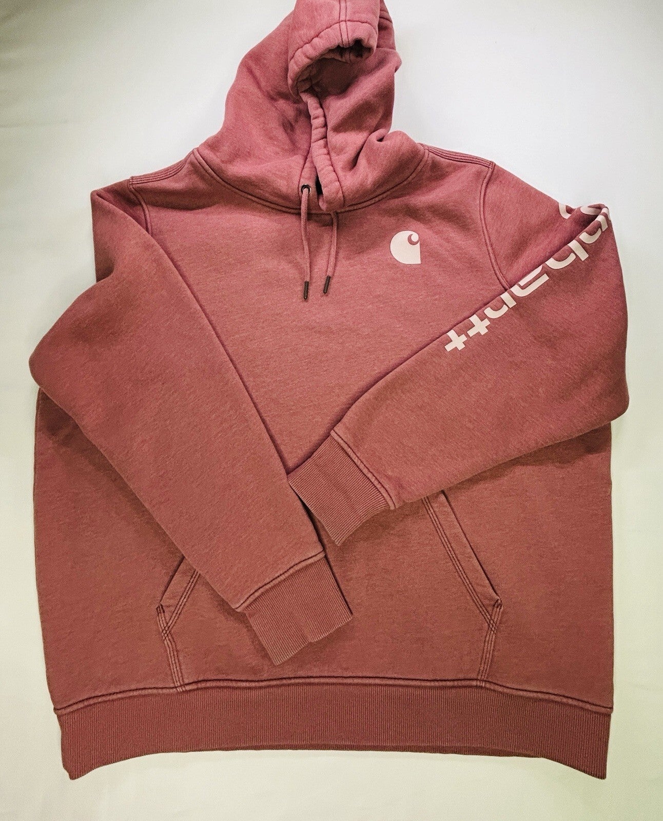 Carhartt Relaxed Fit Hoodie XXL 2XL Pink Rose Dust Pullover Hooded Sweatshirt