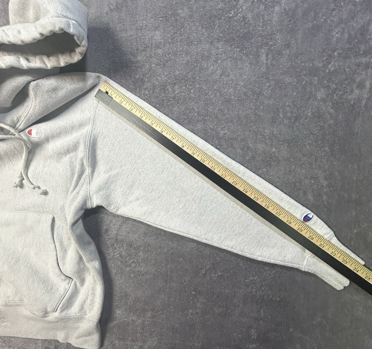 Champion Reverse Weave Hoodie Heather Gray M