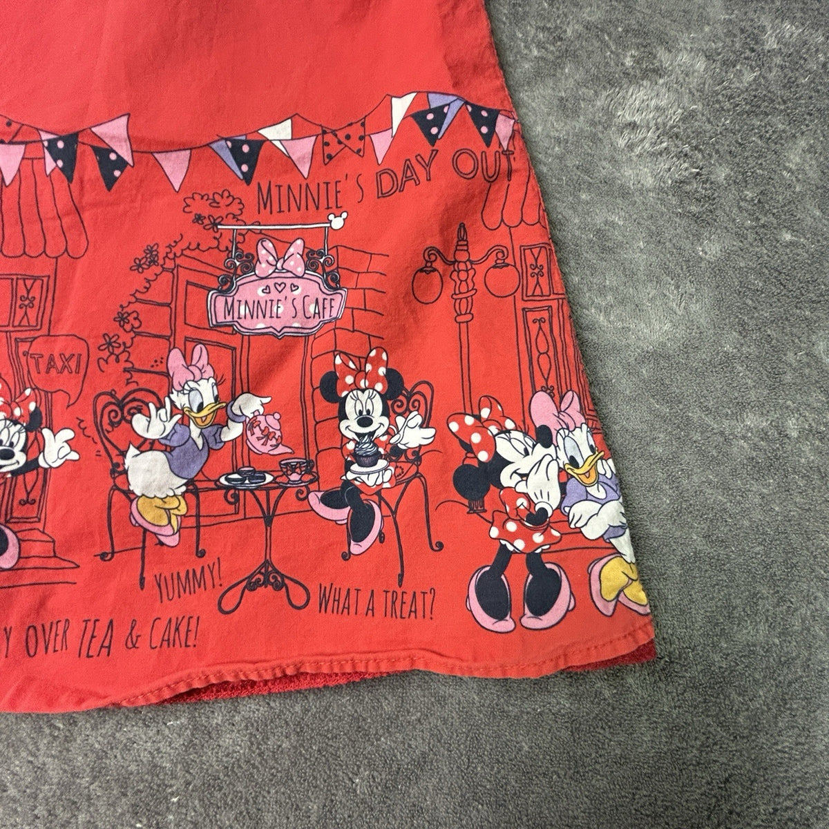 Disney at George Minnie Mouse Daisy Duck Red Dress Girls 12-18 months