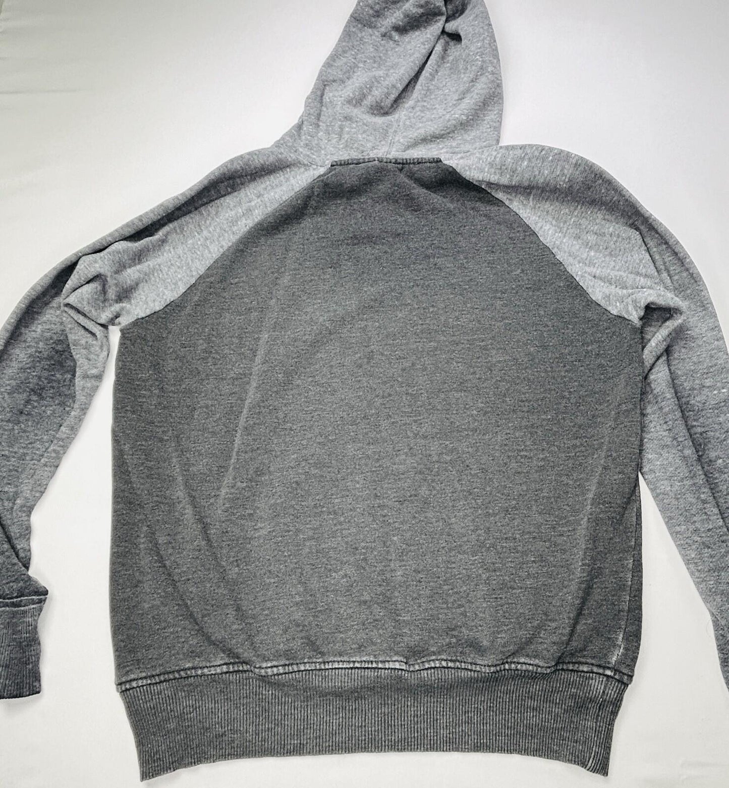 Disney Mickey Mouse Hoodie Sweatshirt Gray Pullover Graphic Adult Small