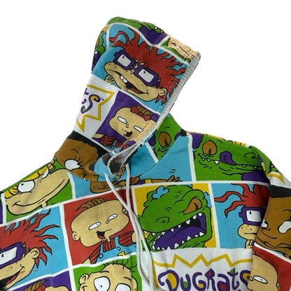 Rugrats Cropped Hoodie Women’s Medium Nickelodeon Pullover Sweats Cartoon