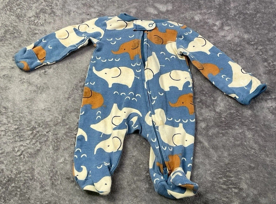 🐘 Carter's Elephant Dual-Zip Sleeper (Newborn)