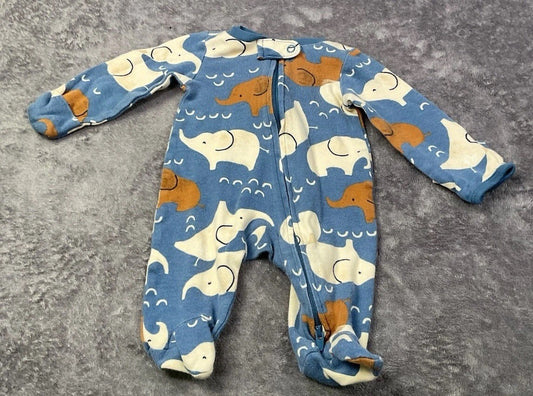 🐘 Carter's Elephant Dual-Zip Sleeper (Newborn)