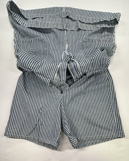 Gloria Vanderbilt Blue White Railroad Stripe Denim Skort Women's Size