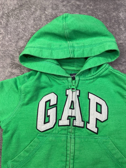 Baby Gap Green Full Zip Hoodie Sweatshirt Hooded Jacket 6-12 Months Unisex