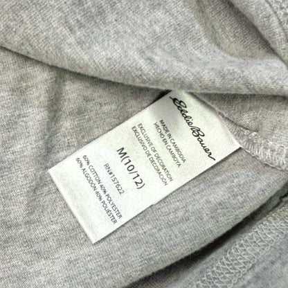 Eddie Bauer Kids M 10/12 Great Outdoors Graphic T-Shirt Gray Camping