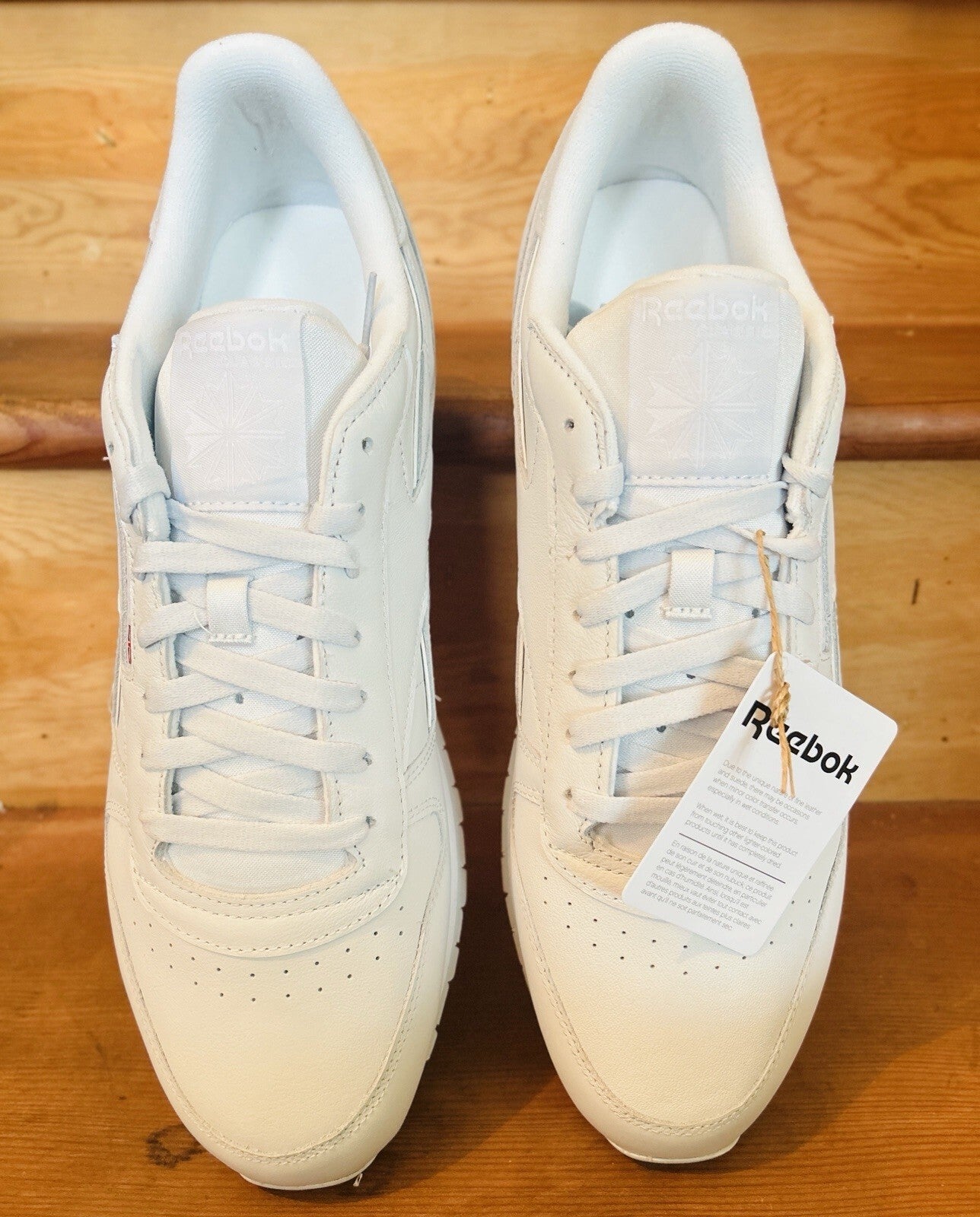 Reebok Classic Leather Men's Size 13 White Sneakers New With Box Casual Shoes