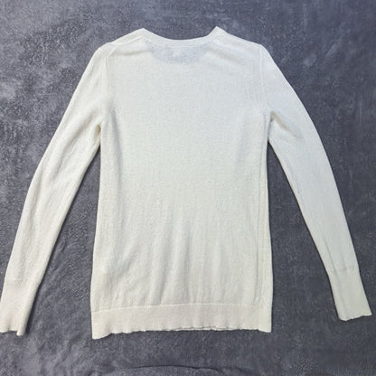 Banana Republic Filpucci Italian Ivory Crewneck Small