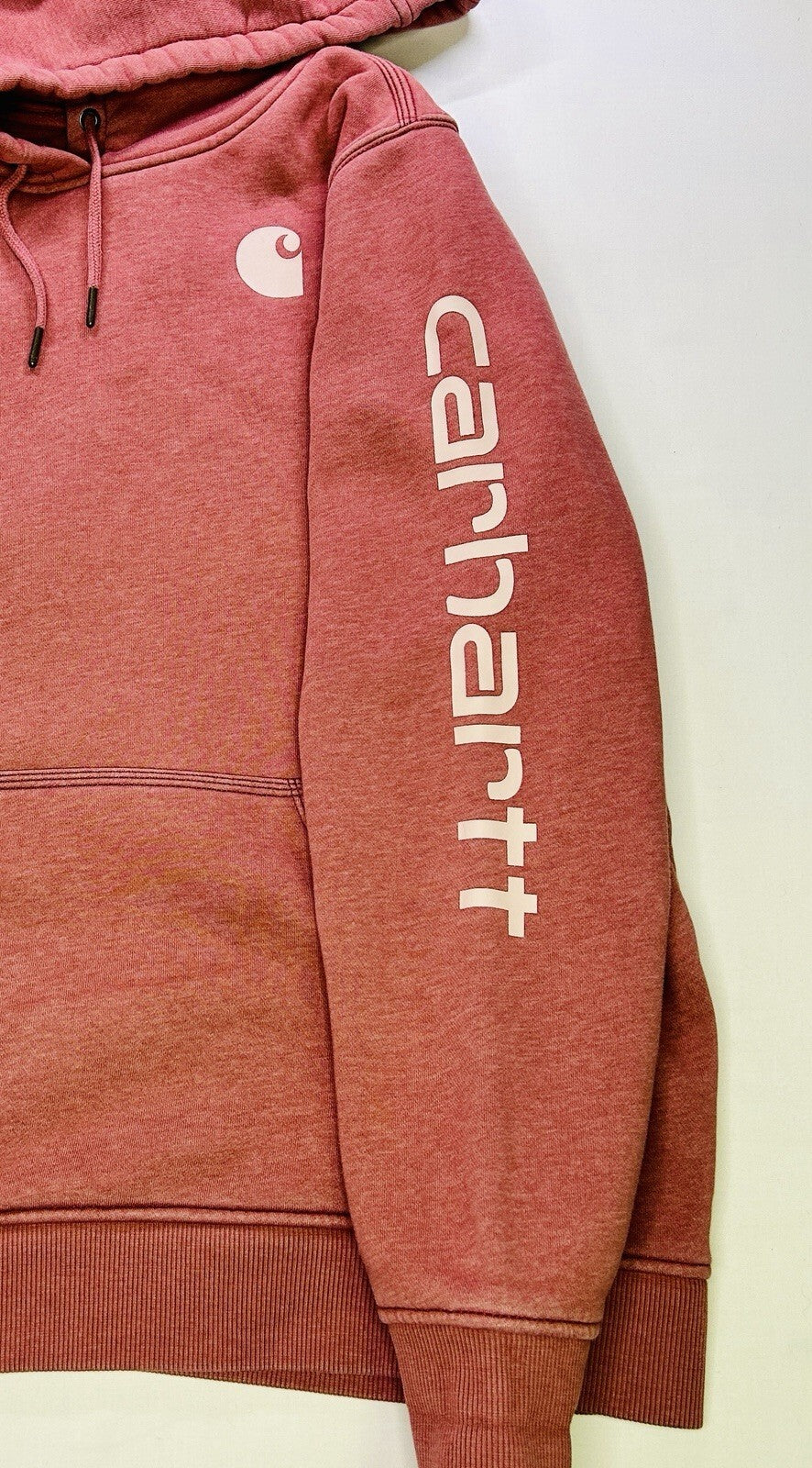 Carhartt Relaxed Fit Hoodie XXL 2XL Pink Rose Dust Pullover Hooded Sweatshirt