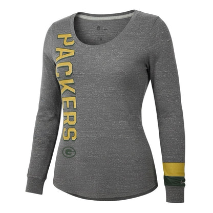 Nike Green Bay Packers Women’s Long Sleeve Shirt Gray NFL Team Apparel Medium