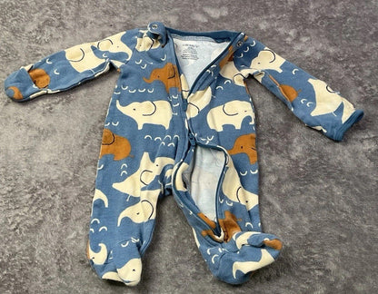 🐘 Carter's Elephant Dual-Zip Sleeper (Newborn)