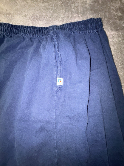 Russell Athletic Mens 4XL Navy Blue Elastic Waist Athletic Shorts