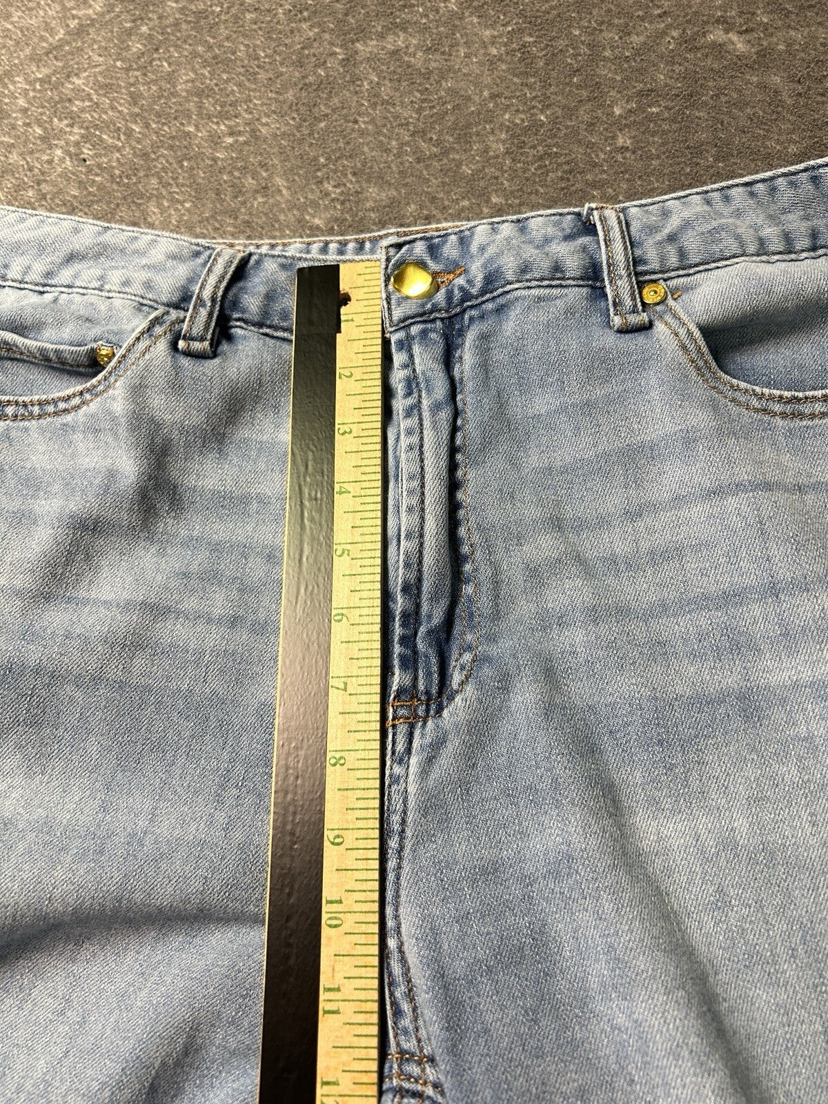 OAT New York Cloud Luxe Jeans Womens 12/31 High Rise Wide Leg Light Wash Denim