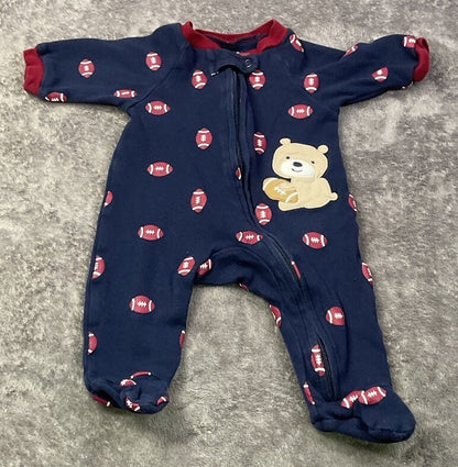 🏈 Carter's Just One You Football Footed Sleeper (NB)