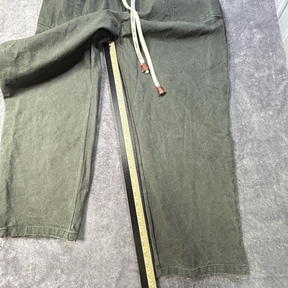 Kidoriman Pokku Pants 2.0 Men’s 3XL Green Cotton Baggy Japanese Streetwear