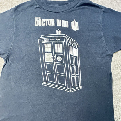 Doctor Who TARDIS T Shirt XS 2009 BBC Ripple Junction Black Graphic Tee