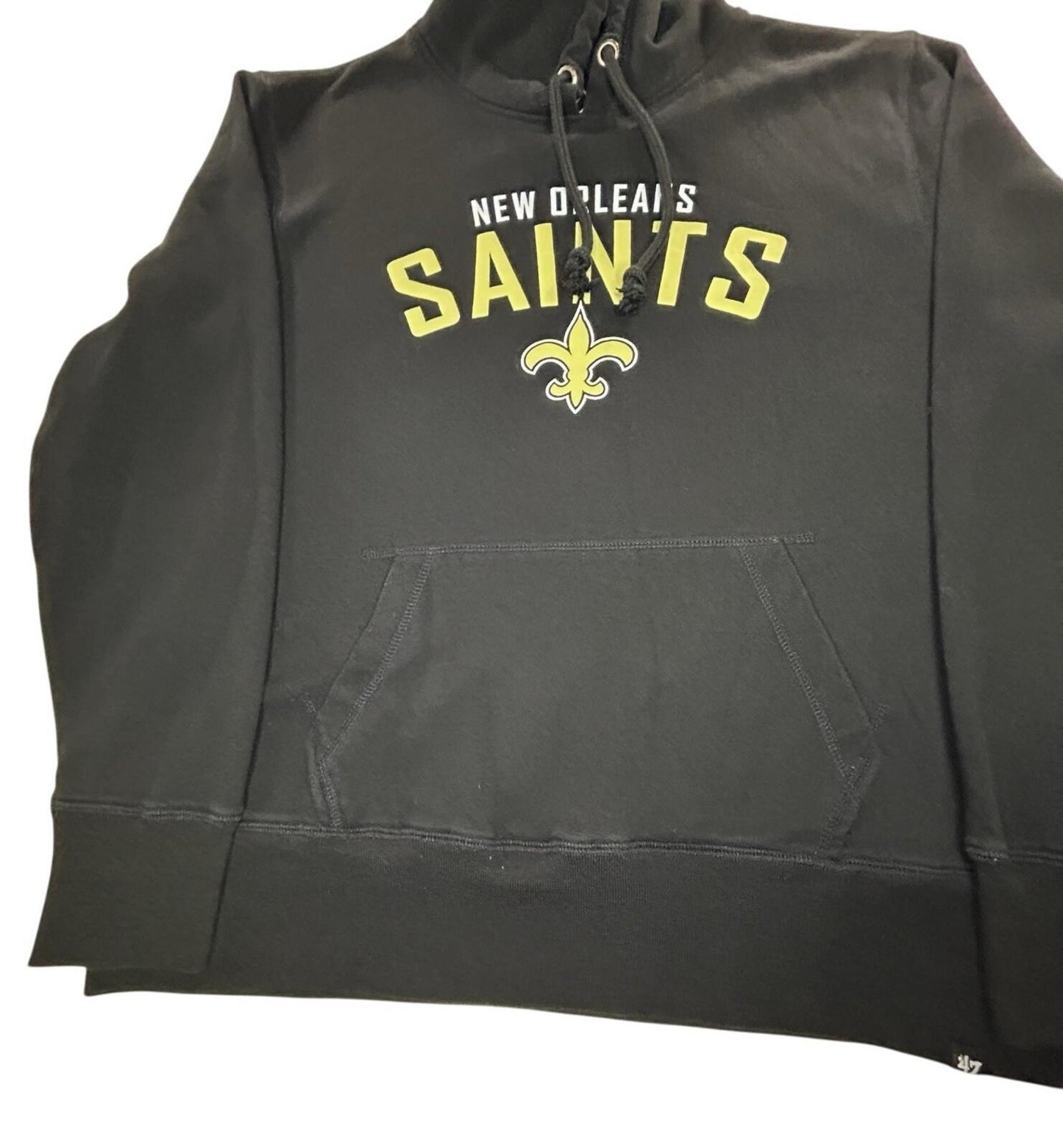 47 Brand New Orleans Saints Hoodie Mens XL Black NFL Pullover Sweatshirt