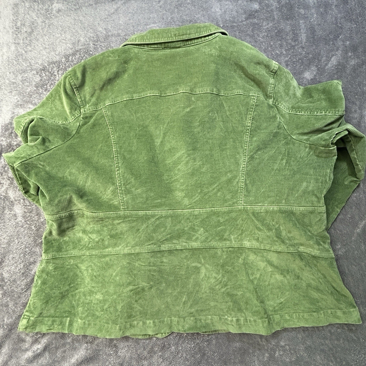 St Johns Bat Corduroy Blazer Jacket Green Lined Stretch 3XL