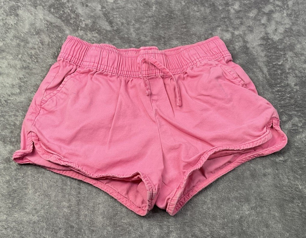 Jumping Beans Girls Pink Dolphin Hem Drawstring Shorts Size 8 Elastic Waist