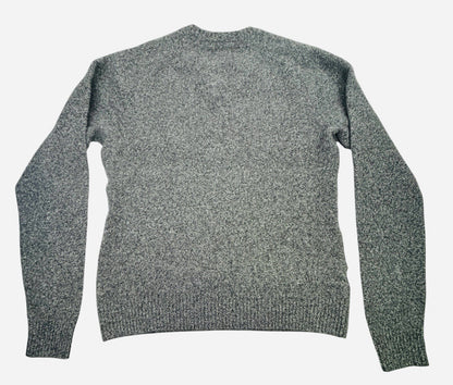 Original Penguin 100% Lambswool Gray V-Neck Sweater Men's Large Logo Soft