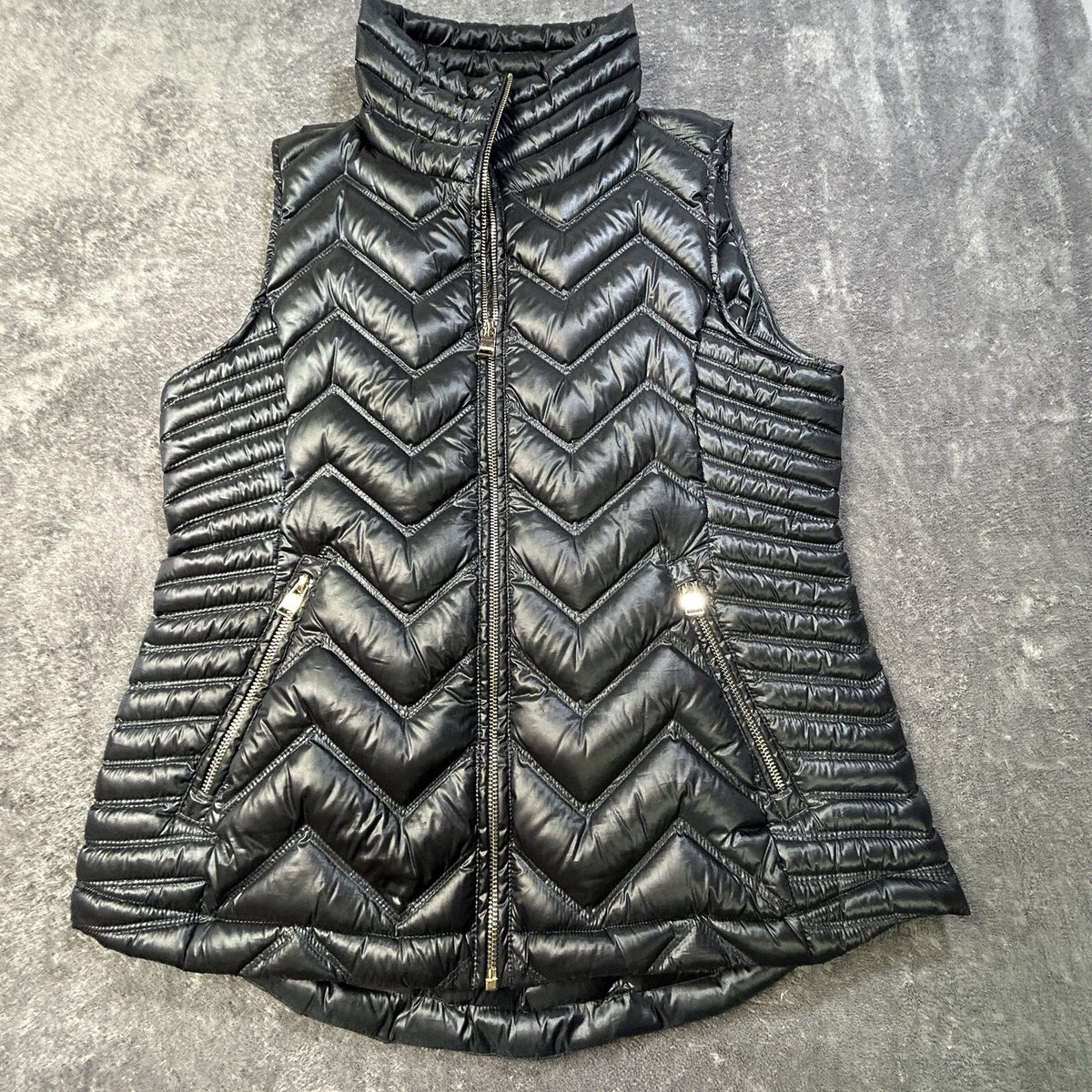 Calvin Klein Down Quilted Puff Vest Charcoal Gray M