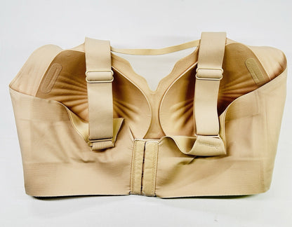 Womens Nude Wireless Comfort Bra Size Large Full Coverage Molded Cups Adjustable