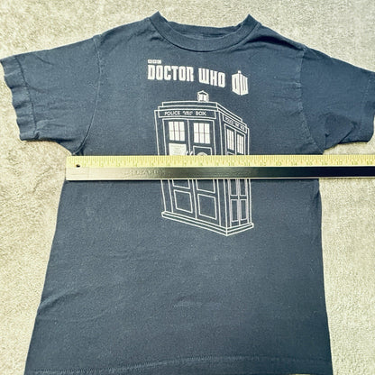 Doctor Who TARDIS T Shirt XS 2009 BBC Ripple Junction Black Graphic Tee