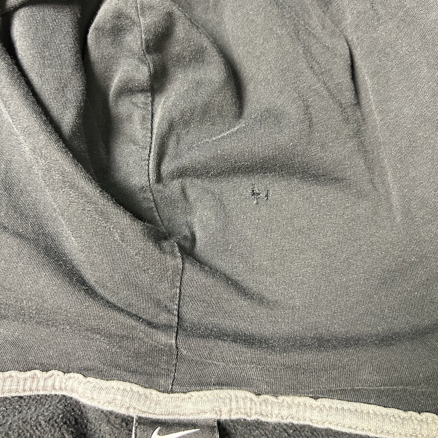 Nike ClSSIC Hooded Jacket Men's XL Black Full Zip Fleece 341573 Swoosh